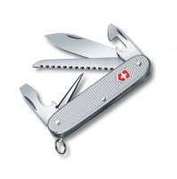 Victorinox Farmer Alox Silver. Medium Pocket Knives. 0.8241.26